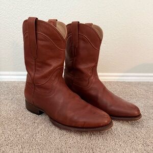Tecovas The Earl Mens 9.5 D Brown Leather Roper Cowboy Western Boots